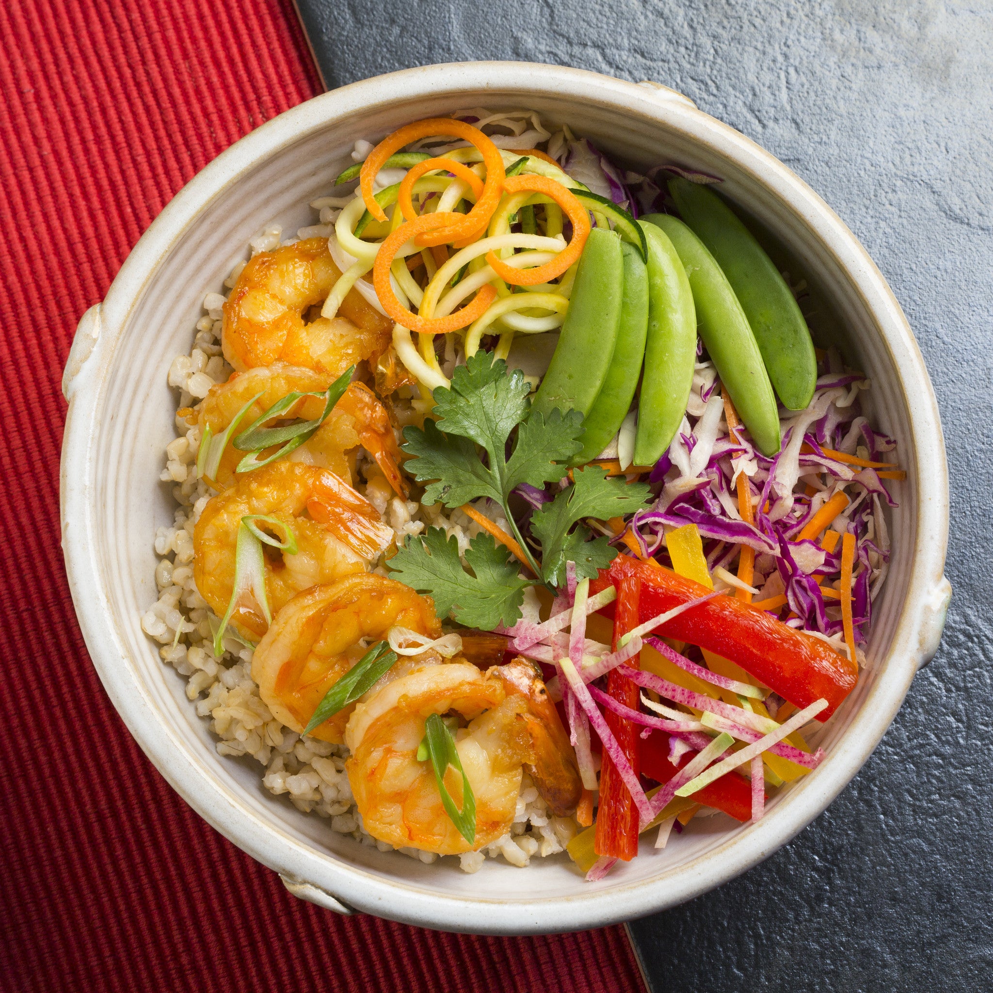 Stir Fry Shrimp Bowl